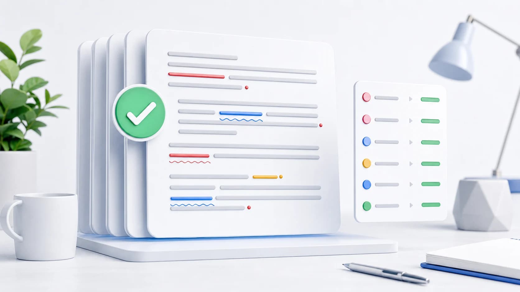 Spelling and grammar checker highlighted draft